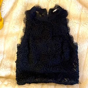NEW Zara black lace top size small
